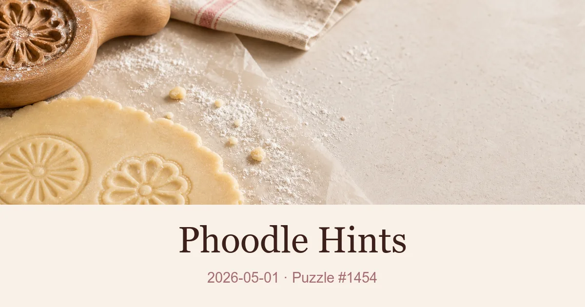 Phoodle Hints cover for 2026-05-01, puzzle 1454