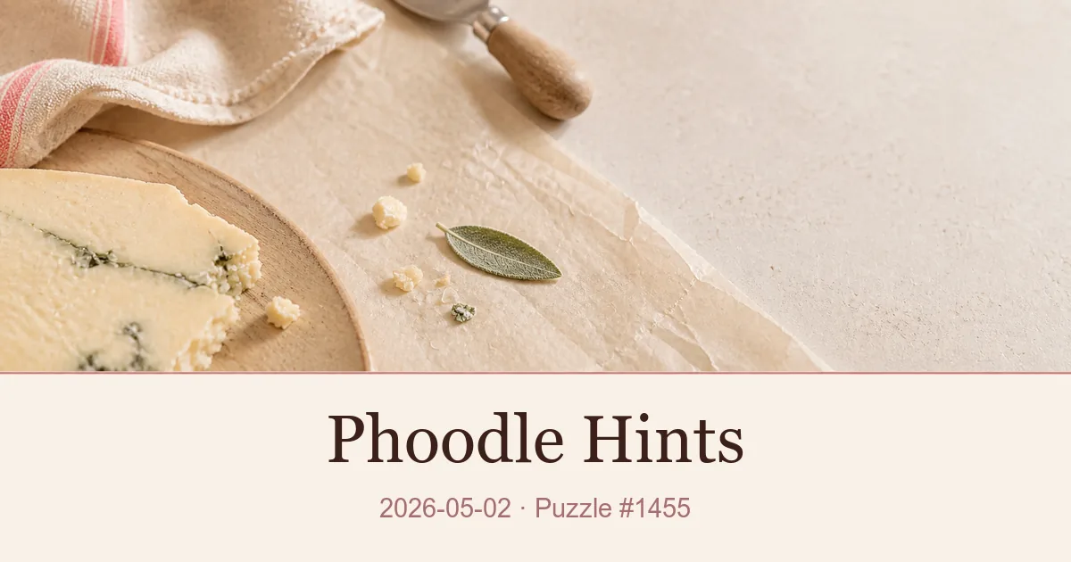 Phoodle Hints cover for 2026-05-02, puzzle 1455