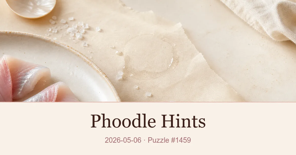 Phoodle Hints cover for 2026-05-06, puzzle 1459